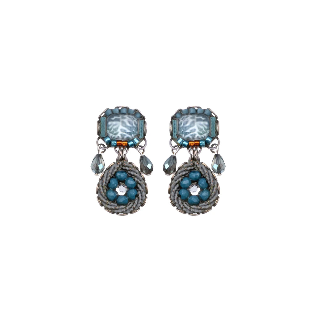 Blue Casual Earrings - Moonlight