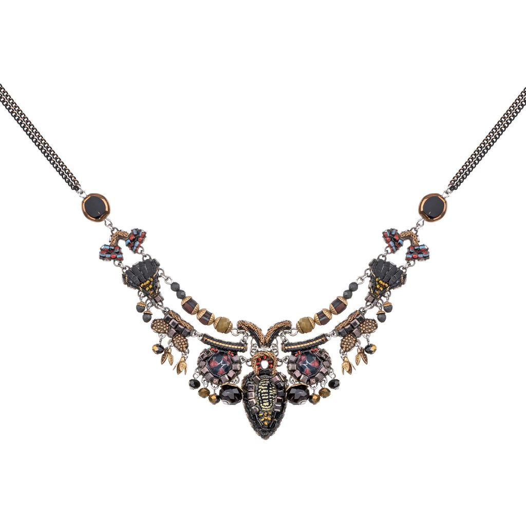 Black Elegant Necklace - Tiger Eye