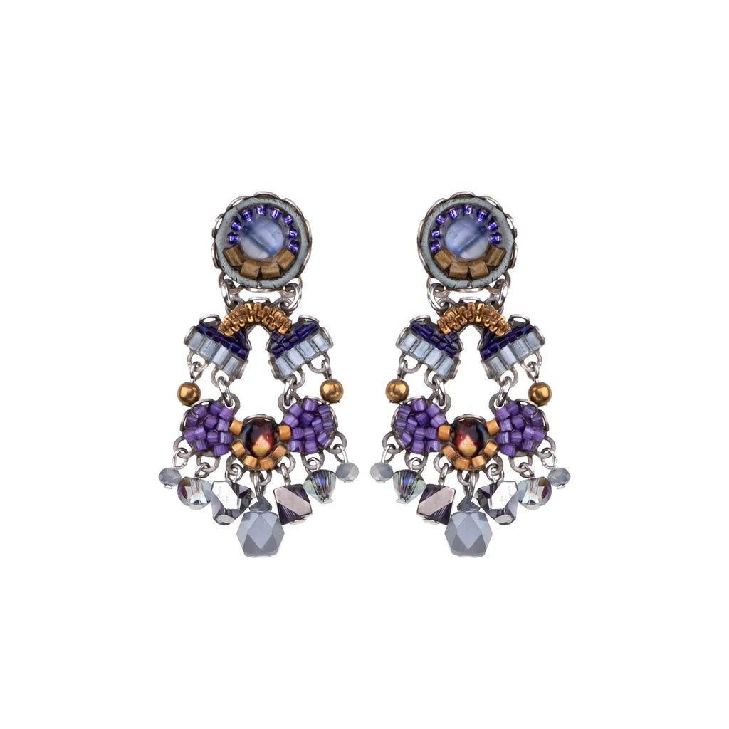 Beaded Earrings - Mystical Grape