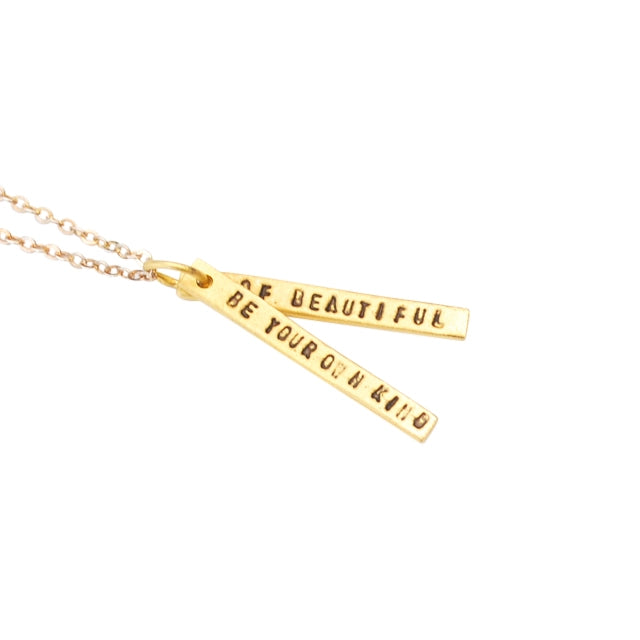 Be Your Own Kind of Beautiful Quote Necklace