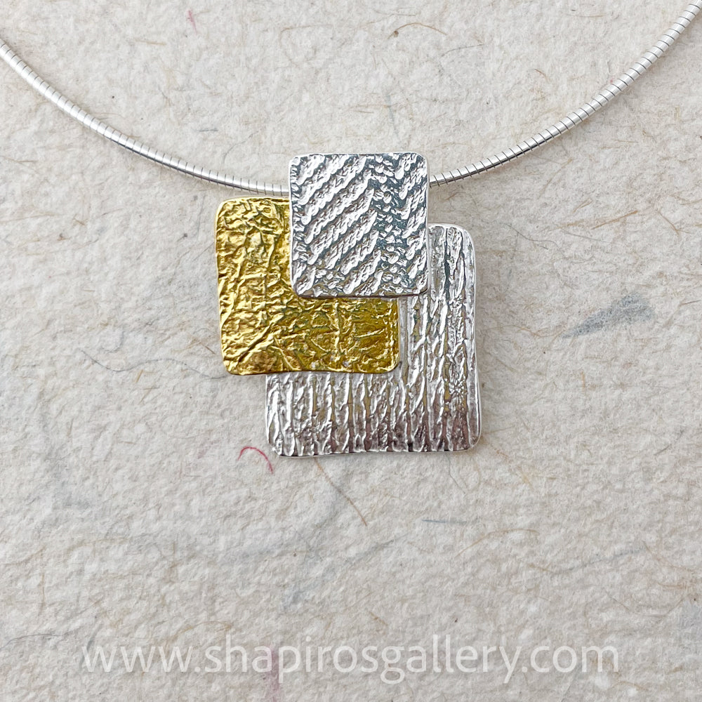 Three Square Necklace