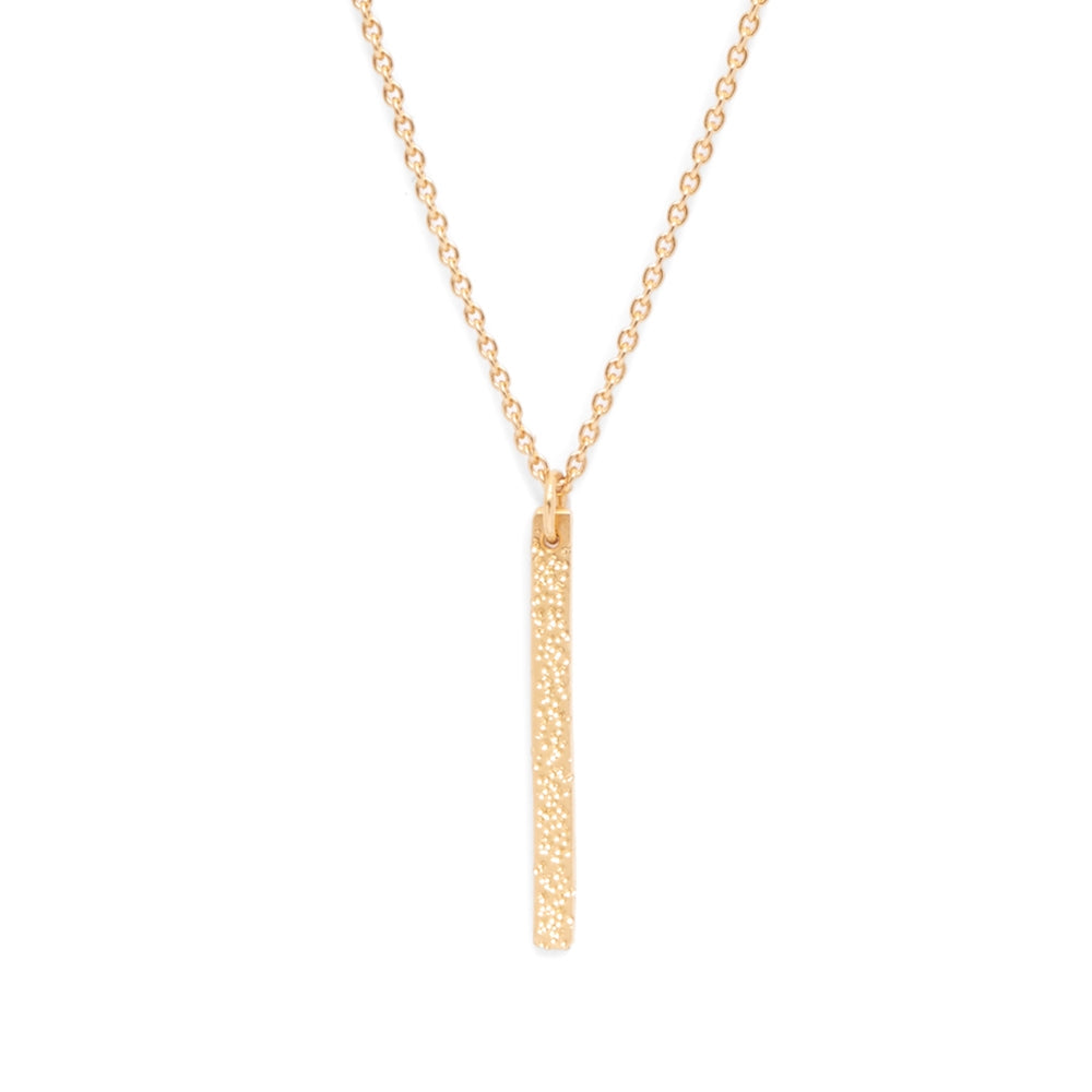 Mini Bar Necklace | Diamond Dusted