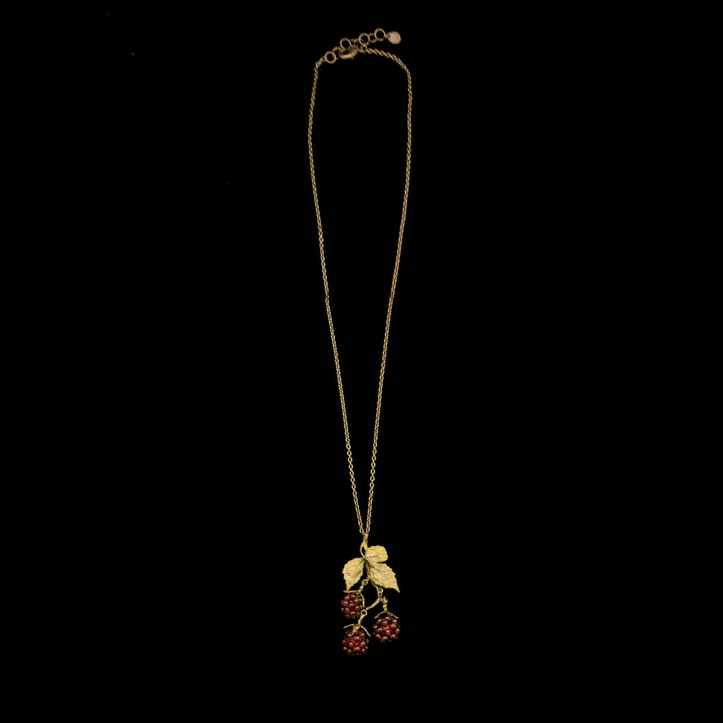 Raspberry Cluster Pendant Necklace