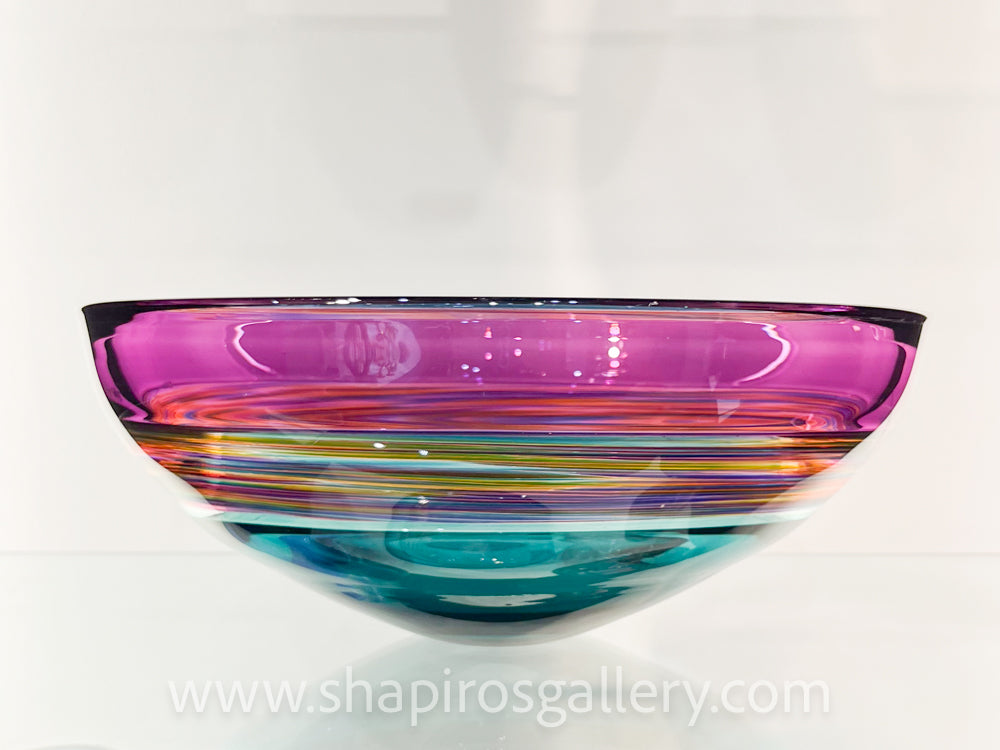 Violet and Teal Incalmo Bowl