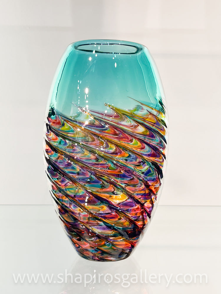 Aqua Optic Rib Vase