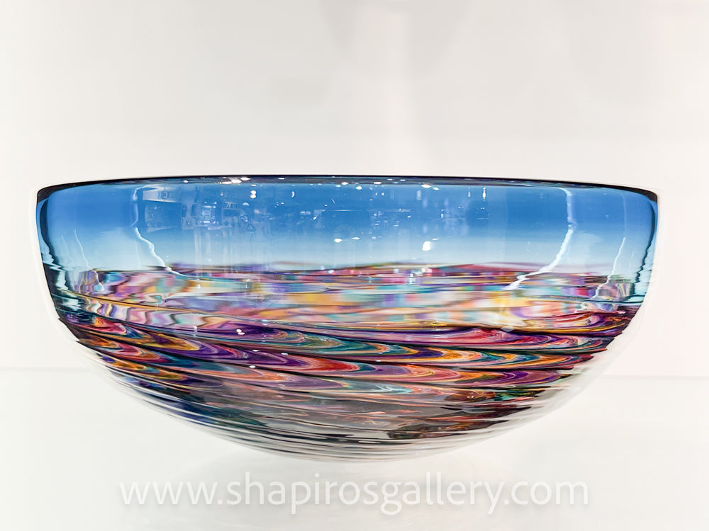 Blue Optic Rib Bowl