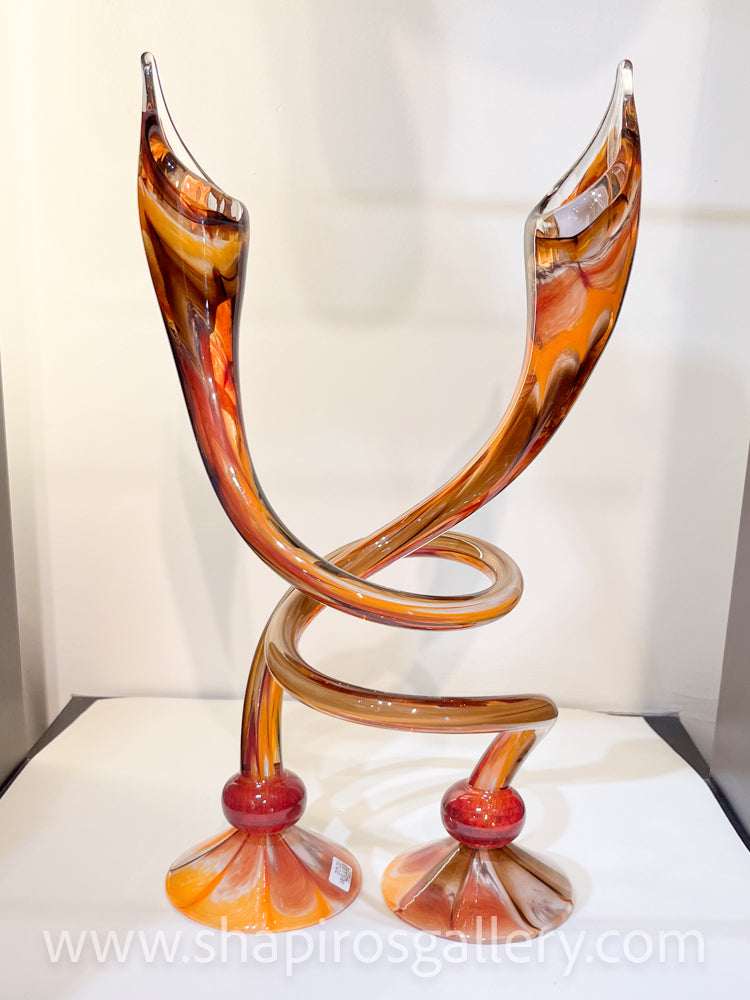 Intertwined Glass Candlesticks – SHAPIRO'S Gallery