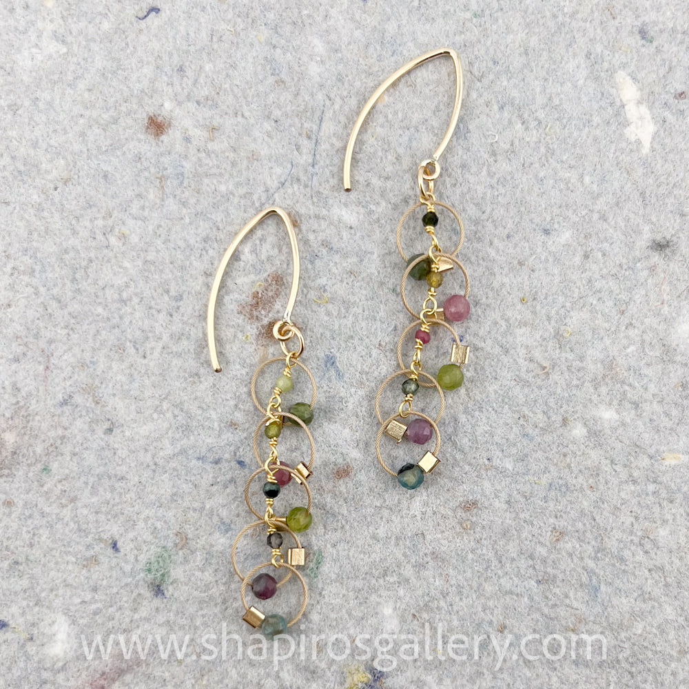 Trilling Hook Earrings - Tourmaline