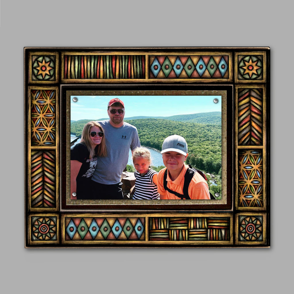 Brown Motif Picture Frame