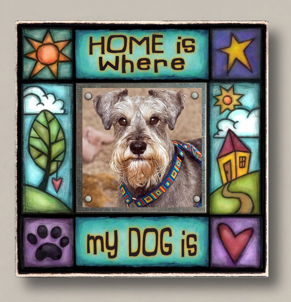 Home Is Where Dog Is Picture Frame