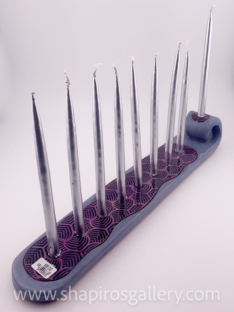 Simple Menorah - Blue and Purple