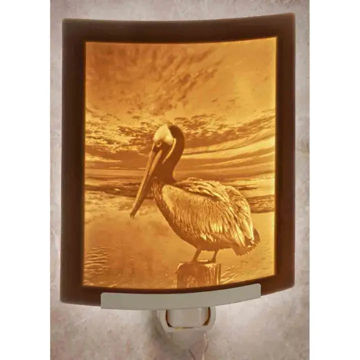 Pelican Porcelain Lithophane Night Light