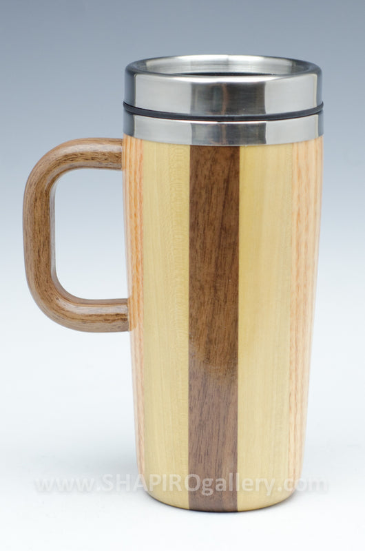 Wood Travel Mug with Long Handle – SHAPIRO'S Gallery