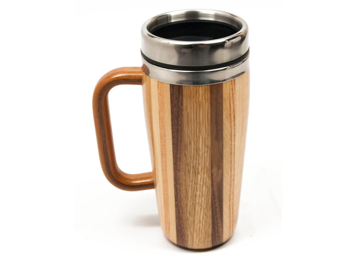 16 Oz Coffee Travel Mug with Lid and Handle, Stainless Steel